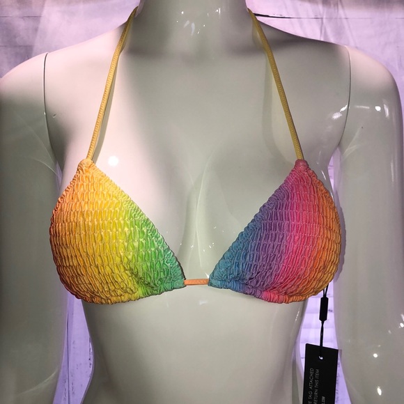 Rare Rainbow ruffle style Swimsuit Set. (P8) - Picture 3 of 7